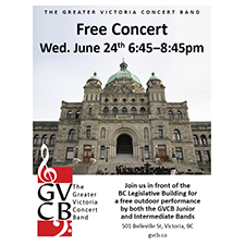 Greater, Victoria, Concert, Band, Free, Concert, Legislature, music, GVCB