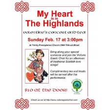 Poster, Choir, Gaelic, Valentine's, Concert