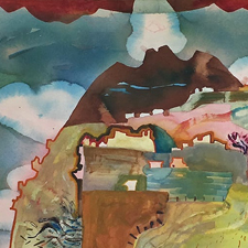 art, art classes, art courses, art school, painting, paint, painter, watercolour, Watercolour: Experimental Landscapes
