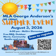 Summer Event, Community Event, Family Friendly, Free Event, Nanaimo, Lantzville, MLA George Anderson, BC Day, Outdoor Movie, Coco Movie, Movie Under the Stars, Community BBQ, Free BBQ, Drone Show, Community Booths, Family Activities, Kids Activities, Live Entertainment, Local Community, Outdoor Event, Summer Celebration, Neighbourhood Gathering, Family Fun, Community Engagement, Community Festival, August Event, Vancouver Island Events, Free Family Event, Outdoor Entertainment, Community Connections
