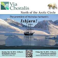 polar bear, music, choral, icebergs, fairbank, arctic, premiere, ship