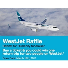 Habitat, Restore, WestJet, Raffle