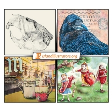 illustrators, illustration, botanical, digital, water colour, ink, collage, beadwork, acrylic
