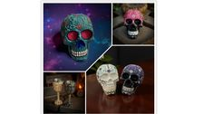 LostArtsClub, skull painting, sugar skull craft, Halloween DIY, Day of the Dead art, spooky decor