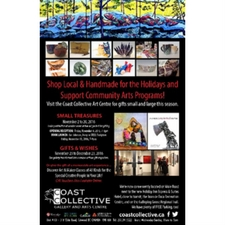 Coast Collective Art Centre, artists, artisans, gift giving, gifts, handmade, christmas, christmas gifts, craft fair