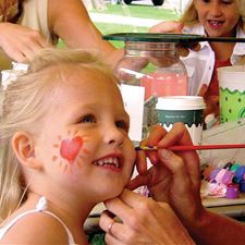 face painting, victoria, june 1