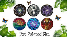 Dot Painted Disc, Arts, Crafts, Workshop, LostArtsClub, Nanaimo, Painting, Home, Decoration