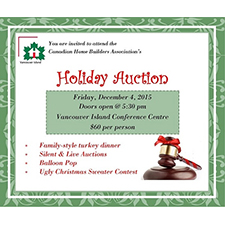 holidays, auction, construction, suppliers, not-for-profit