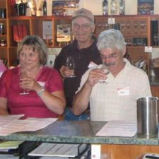 Wine tastings include lots of sniffing, swirling, sloshing.