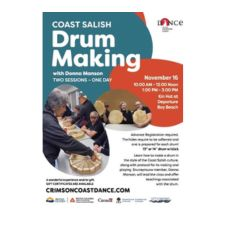 First Nations, Culture, cultural, Indigenous, drums, drumming, music, dance, community, engagement, christmas, holidays, together, elk, hides, talent, snuneymuxw