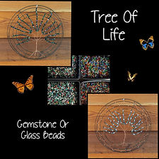 tree of life, gemstone beads, glass beads, copper wire, art, crafts, pub nights, craft nights