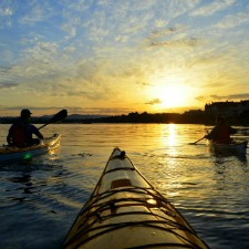 Ocean River, tour, paddling, kayaking, sightseeing, sunset