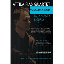 jazz, concert, attila fias, hermanns jazz club, victoria