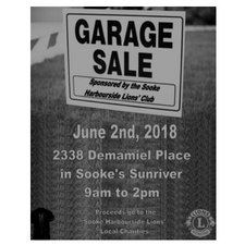 Garage, Sale, Sooke Harbourside Lions, Sooke
