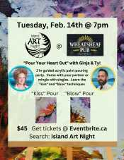 Island Art Night, paint party, art, painting, nite, night, Valentines, paint