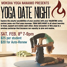 yoga, hot yoga, event, workshop, sweat, health and wellness, date, date night, valentine, massage, thai yoga, partner, partner yoga