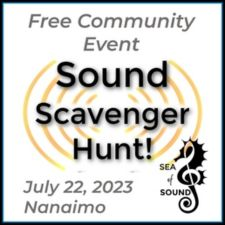free event, scavenger hunt, sound healing, sound therapy, sea of sound, nanaimo, maffeo sutton park