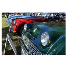 Triumph, old car, antique car, collector car, English car, car show.