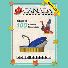 crosswords, canada, o canada crosswords, book, books, literary, puzzles, crossword