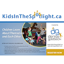 Kids in the spotlight, KITS, Denise, Goldbeck, camp, children, program, spring break, fun, educational