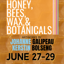 art, bees, honey, wax, botanical, art show, artist, paintings, gabriola, nanaimo, gallery