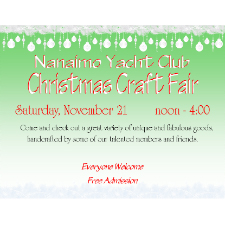 Nanaimo Yacht Club, NYC, Christmas, christmas, xmas, crafts, craft, artist, local, gifts