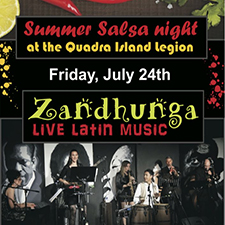 July 24, 2015, Zandhunga, Quadra, Salsa, dancing, live music, Latin, oscar Robles Diaz, Britt de la Isla, Britt Bowman, Kelly Thomas, Jake Masri, Jeff Agopsowicz