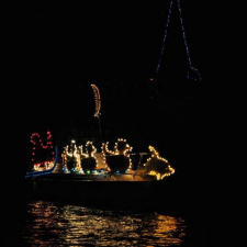 sailpast lighted boats sidney sparkles