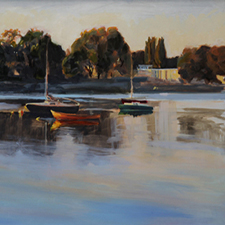 Peter Dowgailenko, Boats At Oak Bay Marina, Painting, Art