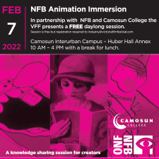 animation, NFB, immersion, Camosun College