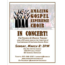 gospel experience, choir, concert, southerns gospel