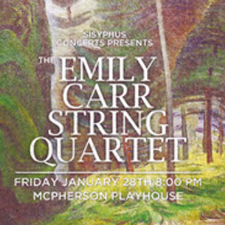 Music, String Quartet, Mcpherson, Playhouse, Emily Carr Quartet, Sisyphus, Concert, Promotions 