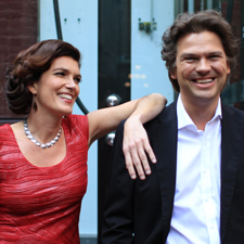 classical, piano, duo, concert, musicians