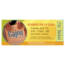 cajon, box drum, karin lewis, sol centre, rhythm, workshop, introduction
