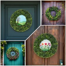 Arts, Crafts, Wreath, Spring, Hobbit, Painting, DIY, LostArtsClub
