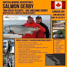 salmon, fishing, derby, prizes, Nootka, Moutcha, marina