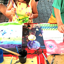 art, painting, banners, kids, workshop, family, free