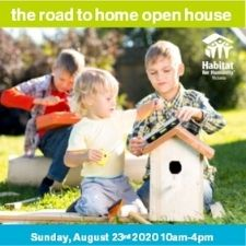 outdoor activities, learn about habitat for humanity, build a birdhouse, site tours, scavenger hunt, prizes, physical distanced, charity, free