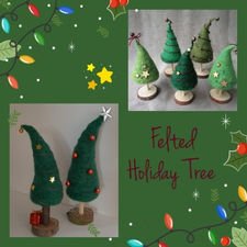 felting, tree, Arts, Crafts, Workshop, LostArtsClub, Nanaimo, Home, Decoration, holiday, christmas