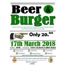 Cadet, fundraiser, beer and burger, Silent auction, desser auction, raffle