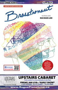 Brasstronaut, concert, Man Made Lake, Upstairs Cabaret, Rogue Planet