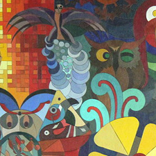 acrylic, board, colourful, art sale