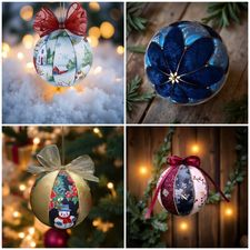 painting, mixed media, lost arts club, art, nanaimo, workshop, holiday, ornament