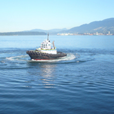 Image: Kathy Slade, Tugboat, 2007, Production still from 16mm colour film. 