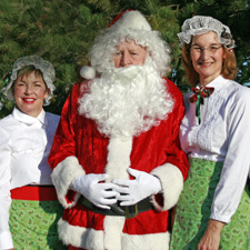 Santa, Helpers, Old-Fashioned Christmas Bazaar
