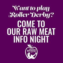 roller derby, eves of destruction, sports, raw meat, sports