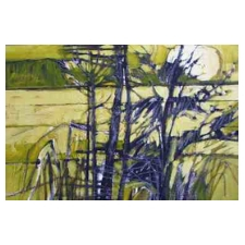 trees, nature, acrylic, nature, original, green, black, canvas