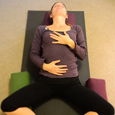 restorative yoga, goddess pose,