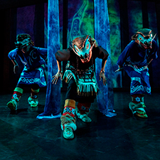 multicultural, indigenous, dance, performance, gitxsan, dancers, of, damelahamid, contemporary, story
