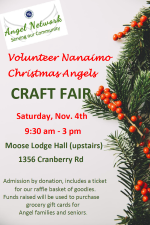 Christmas Angels Craft Fair,Nanaimo,craft sale,Christmas shopping Nanaimo,fundraisers Nanaimo,Nanaimo shopping,Christmas,shopping
